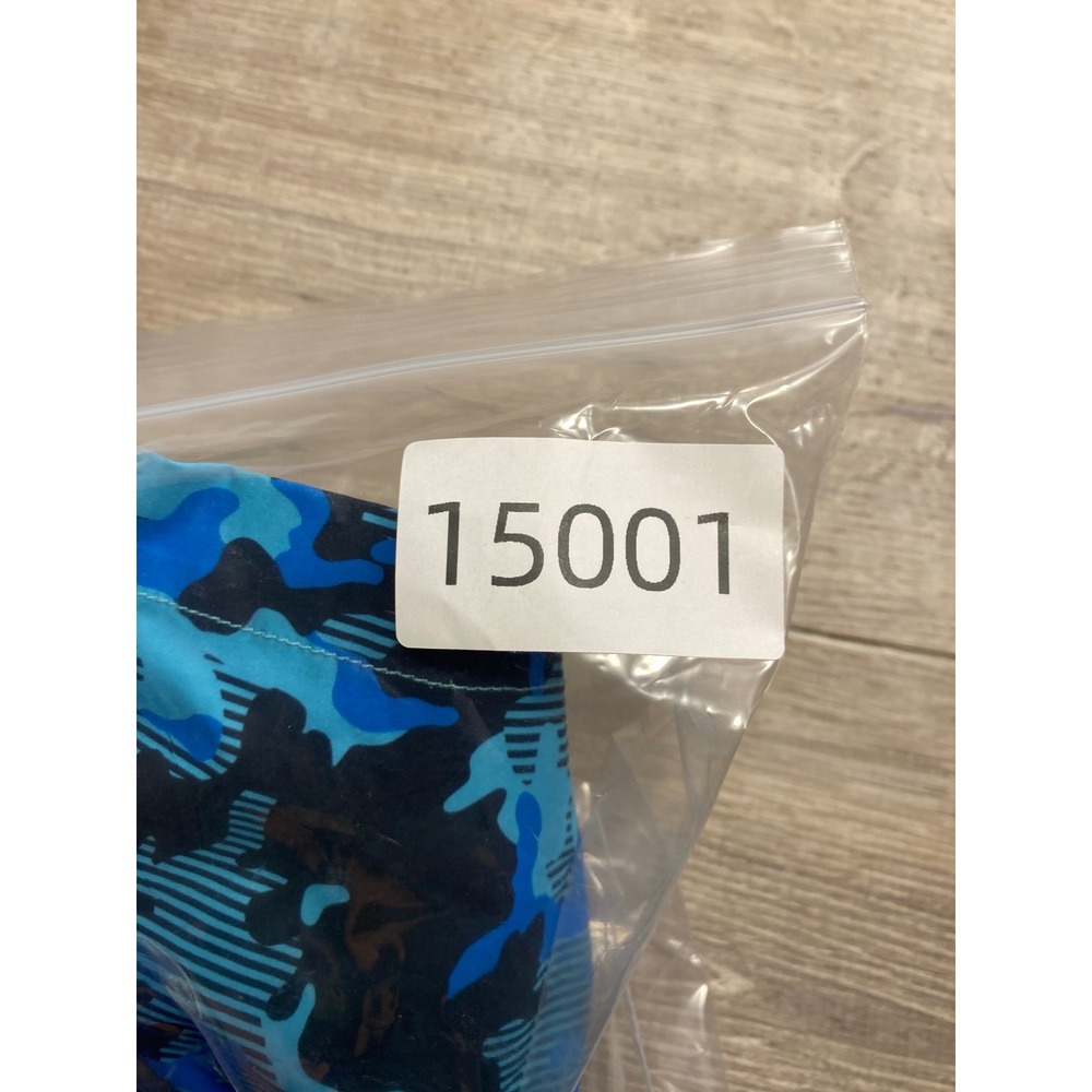 Psycho Bunny Swim Trunks Boys XL Blue Camo Striped Mesh Lined Beach Shorts - Picture 10 of 10
